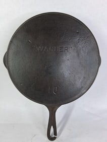 Wagner Ware Cast Iron No. 10 Skillet w/ Heat Ring