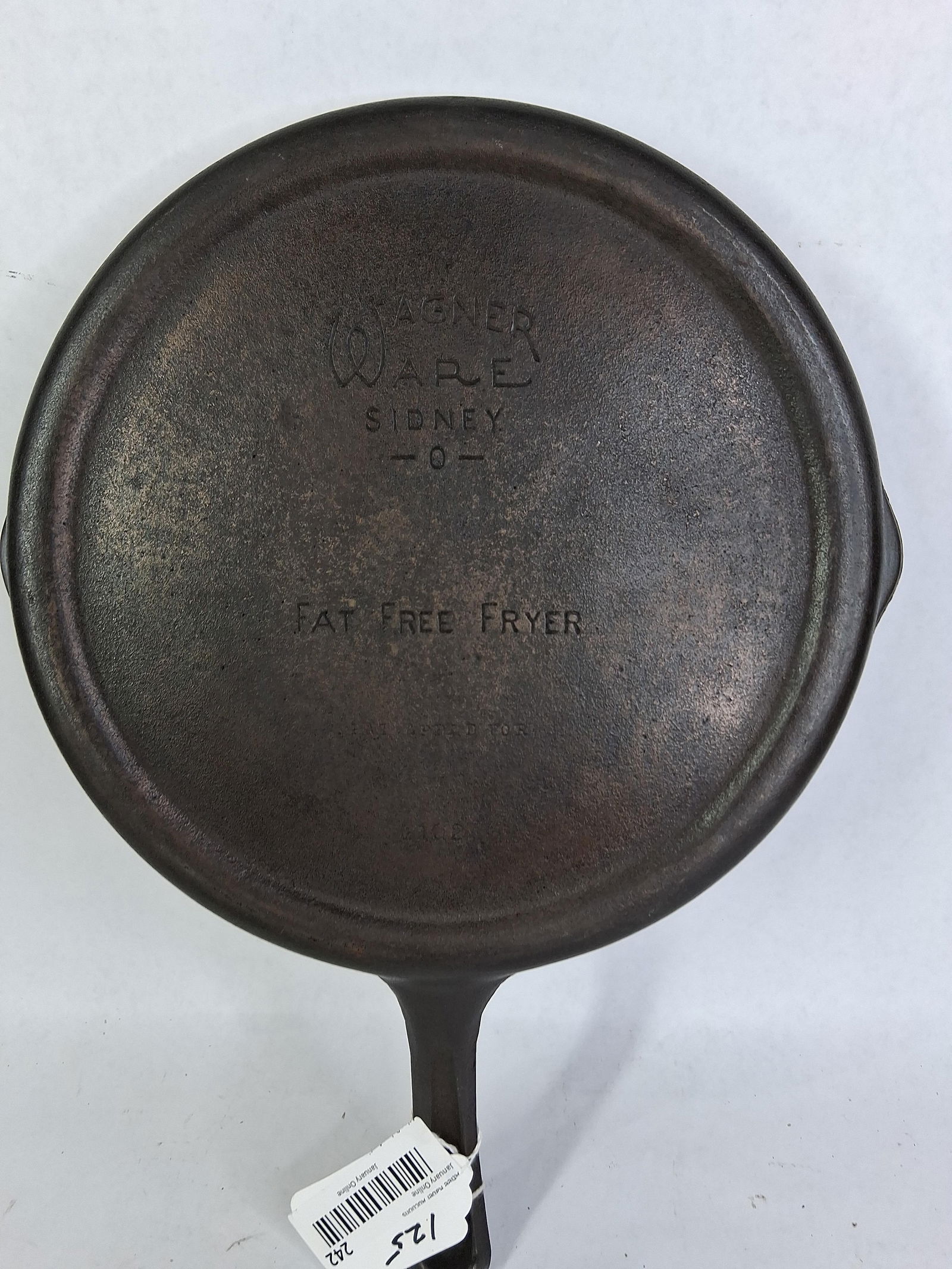 Wagner Ware Cast Iron Fat Free Fryer Skillet: Good overall clean condition