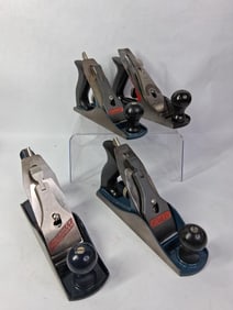 Millers Falls, Stanley and Stanley Handyman Smooth Bottom Wood Working Planes Lot of 4