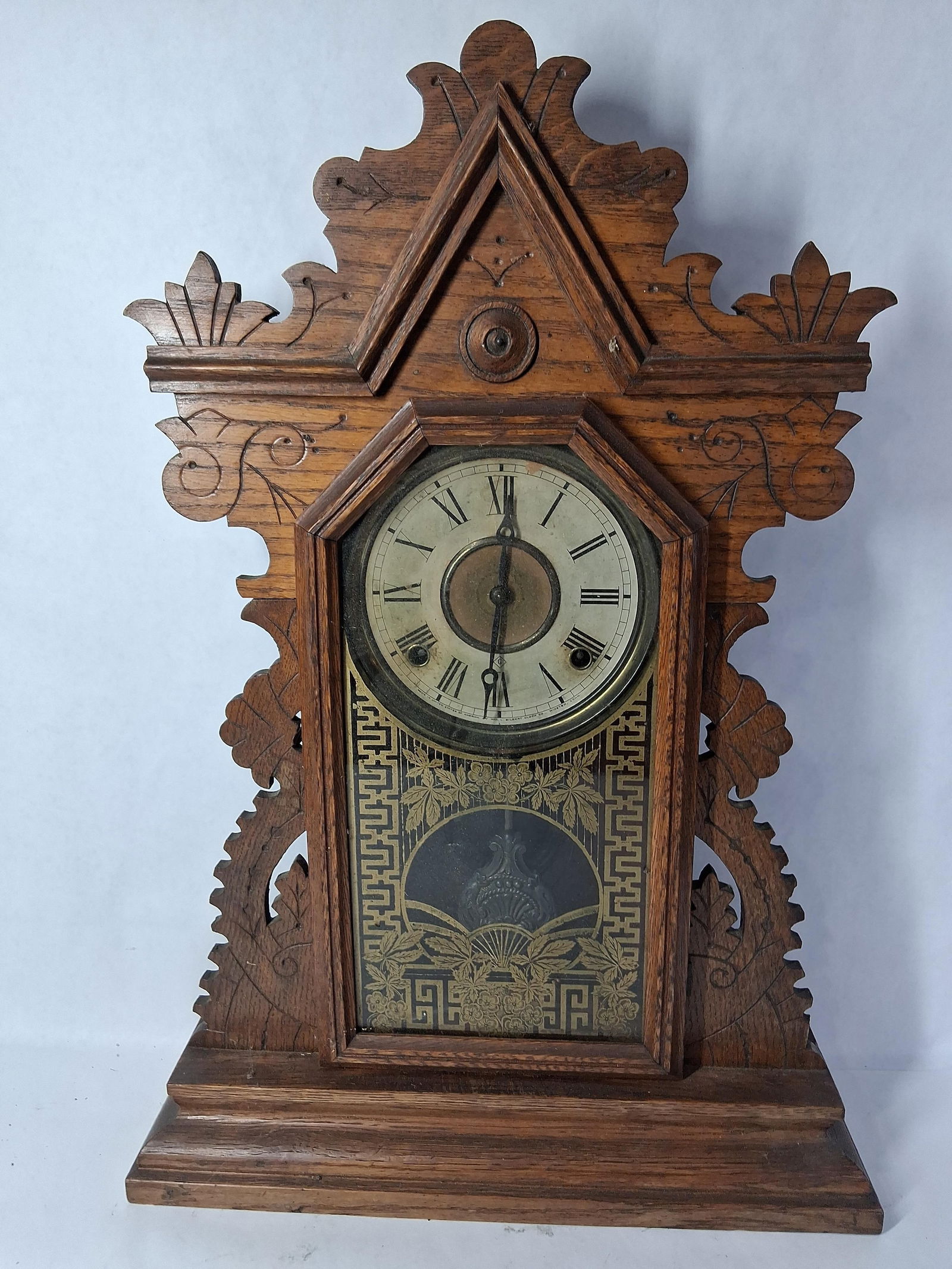 Key Wind Gingerbread Mantle Clock (1 of 8)