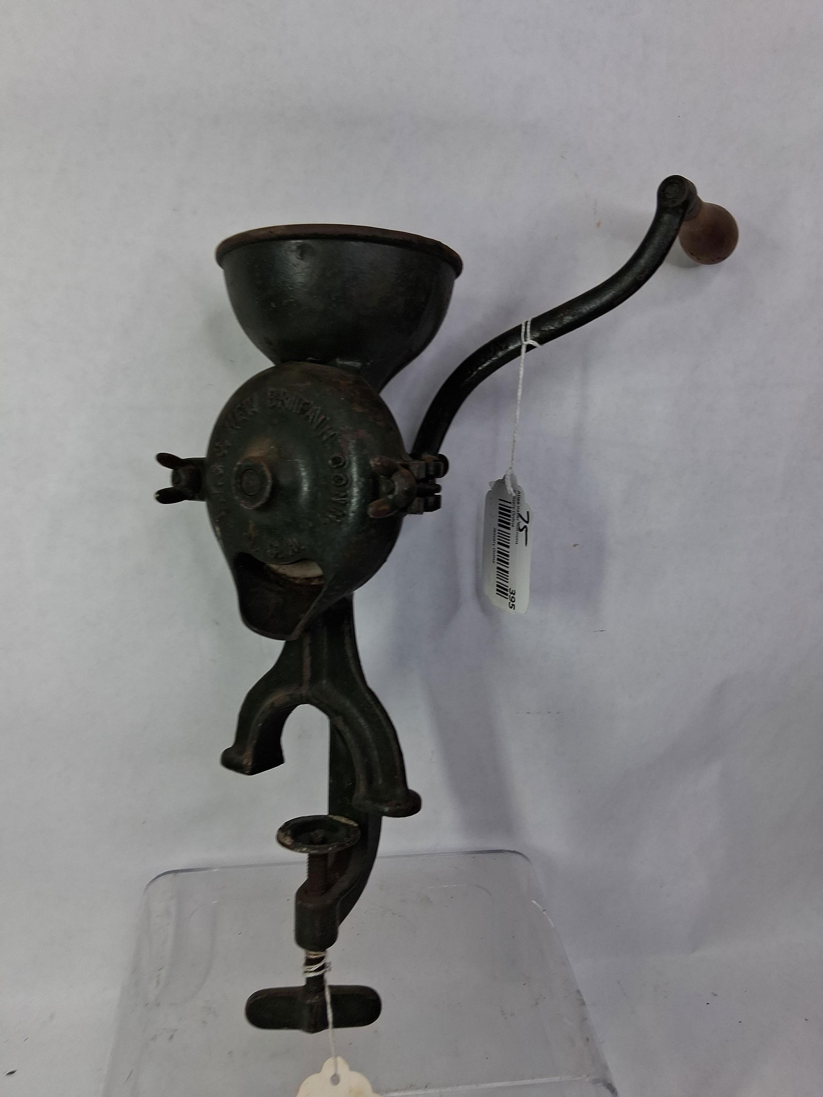 Universal No. 1 Green Painted Table Mount Coffee Grinder (1 of 6)