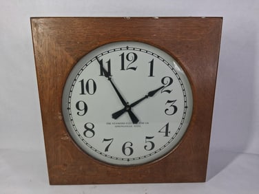 Standard Electric Time Co Wall Clock