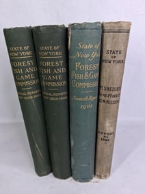 State of New York Forest Fish & Game Commission and Fisheries Game & Forest 1896 to 1909 Reports