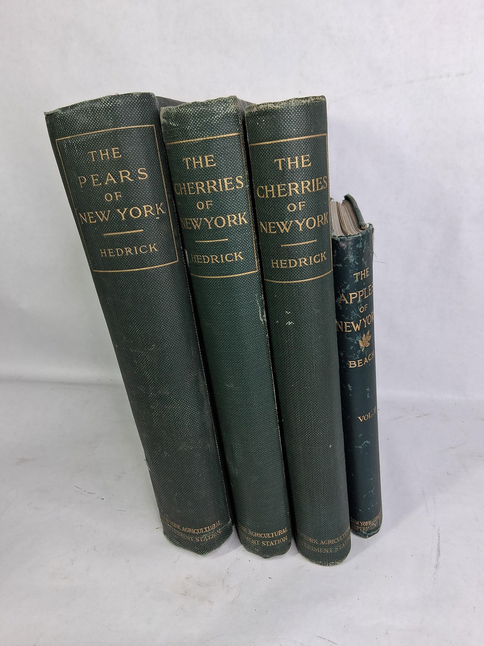 NY Agricultural Apples, Cherries and Pears of New York AG Experiment Station Volumes: Great New York Agricultural Collectible Readers