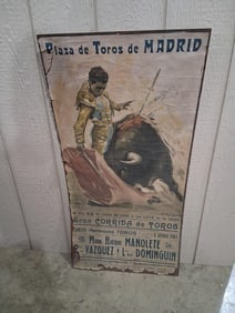 Plaza de Toros de Madrid Bull Fighting Poster