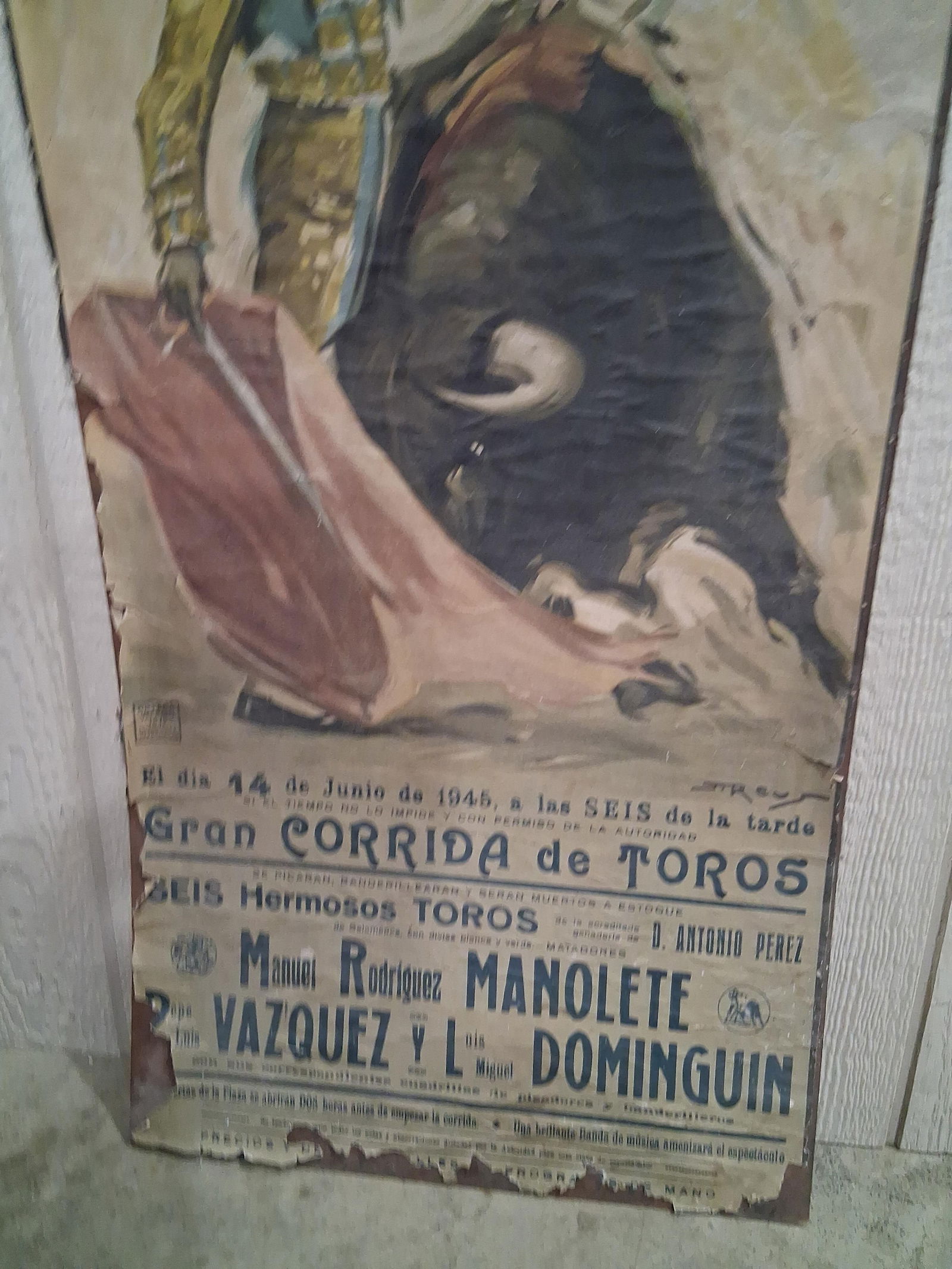 Plaza de Toros de Madrid Bull Fighting Poster - 3