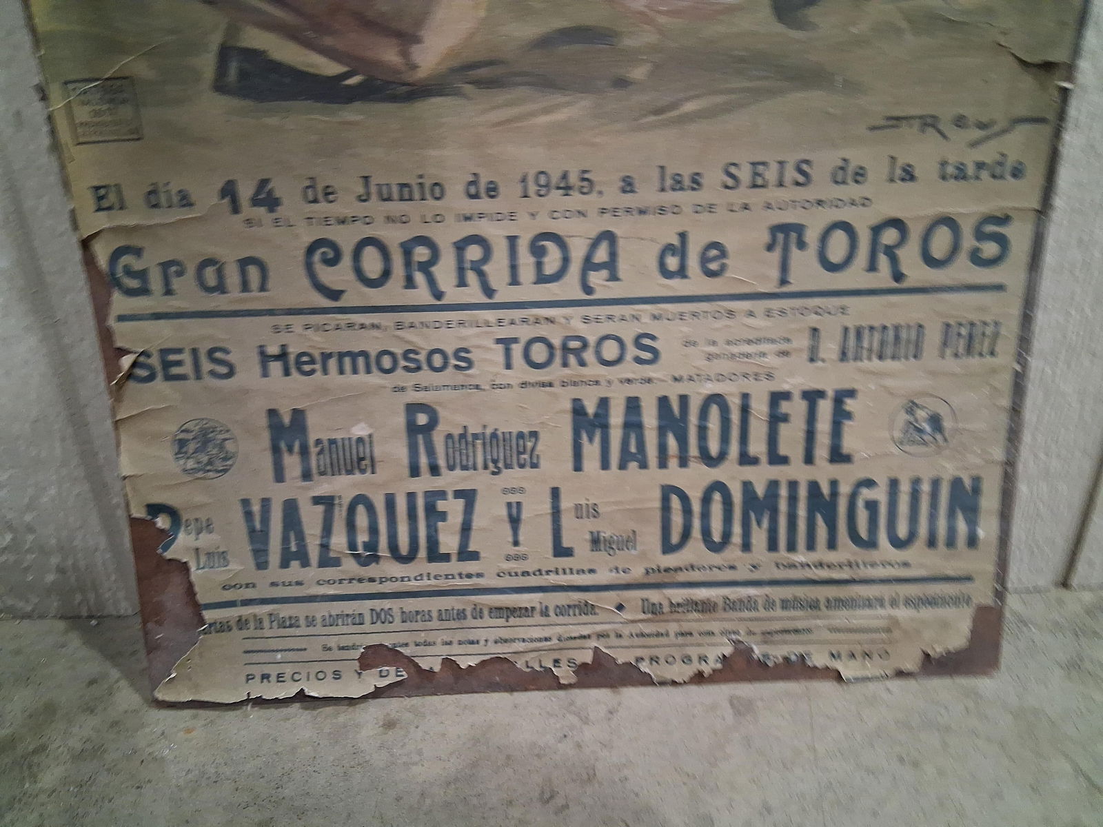 Plaza de Toros de Madrid Bull Fighting Poster - 4