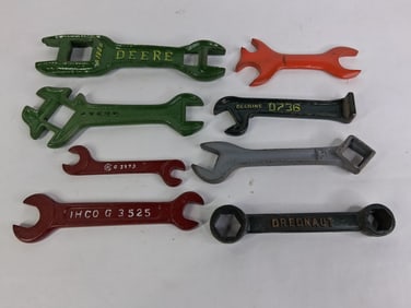 Deere, IHCO, Drednaut, Deering, Avery, IH and More Open and Closed End Painted Wrenches