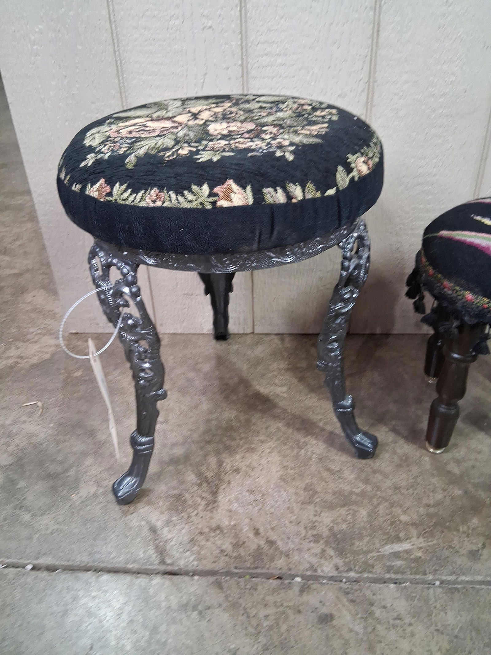 Victorian Needlework & Cast Stools - 4
