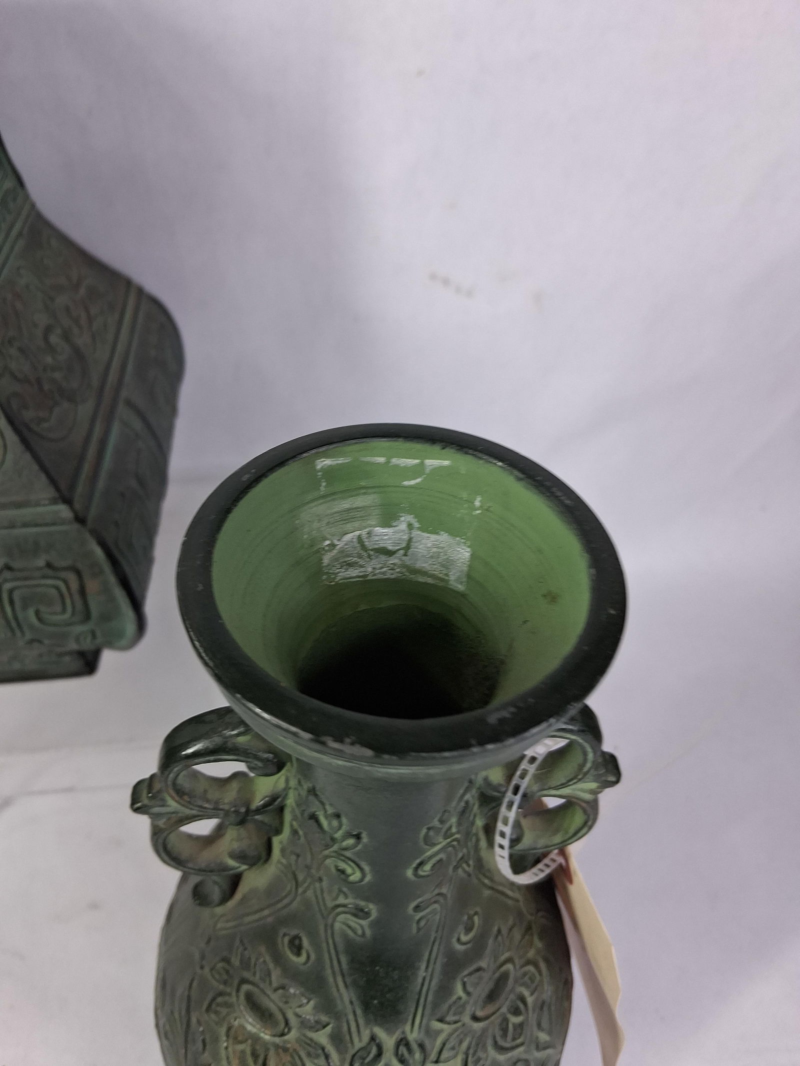 Decorated Asian Bronze Vases - 3