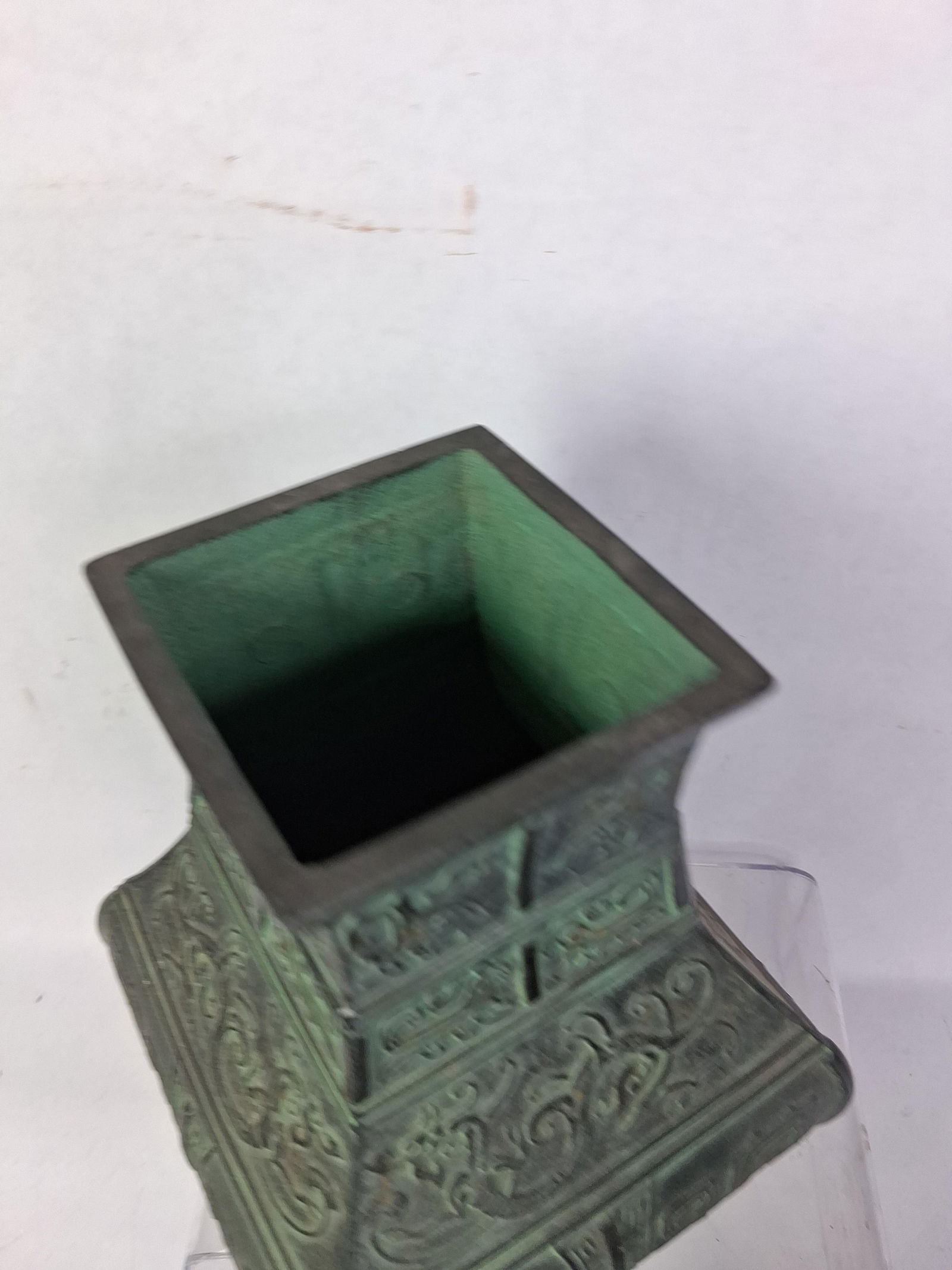 Decorated Asian Bronze Vases - 9