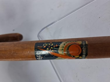 1940 New York Worlds Fair Commemorative Wood Souvenir Walking Cane