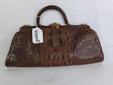 Authentic 1920's Edwardian Hornback Alligator Clutch