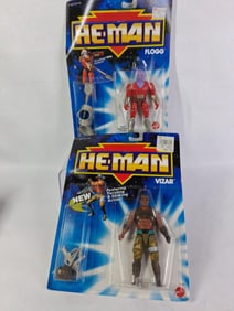He-Man Flogg and Vizar Action Figures