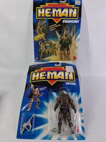 He-Man Optikk and Staghorn Action Figures