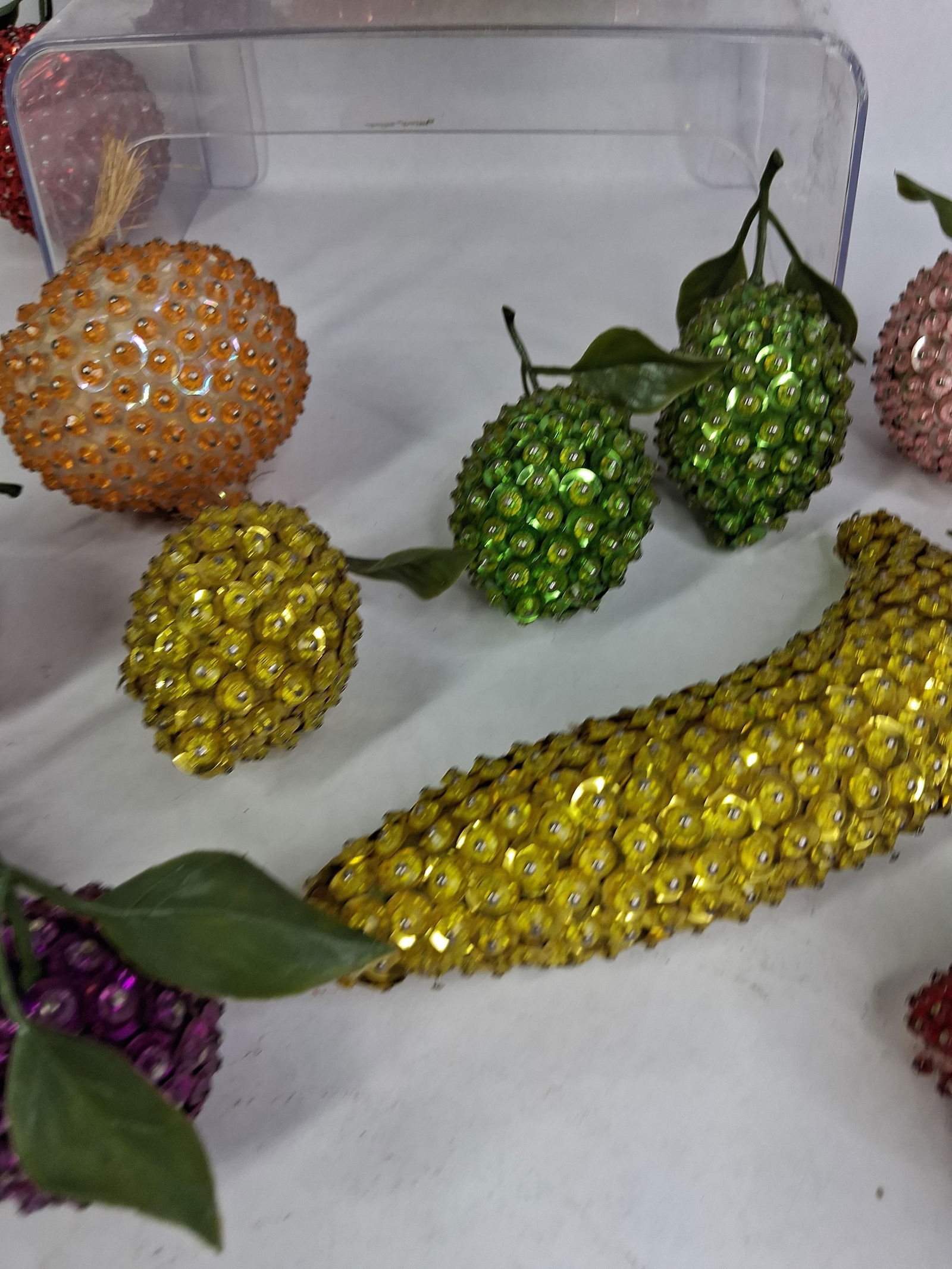 Sequined Decorative Fruit - 4