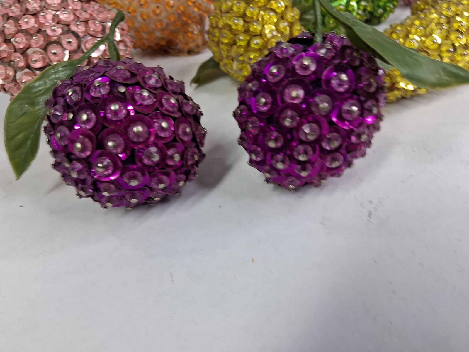 Sequined Decorative Fruit - 6