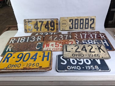 1914-1971 License Plates