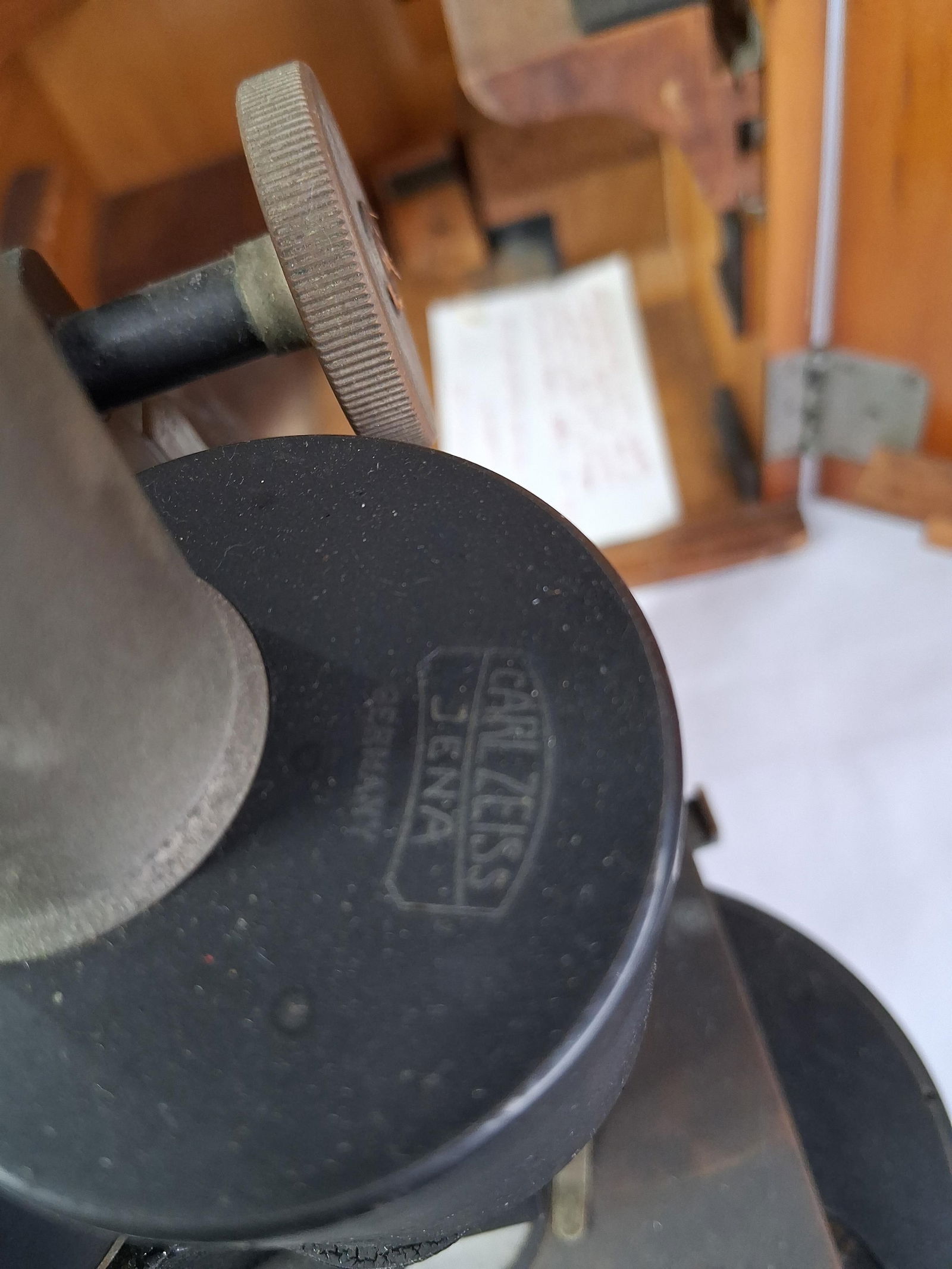 Zeiss Microscope In Original Dovetailed Case - 5