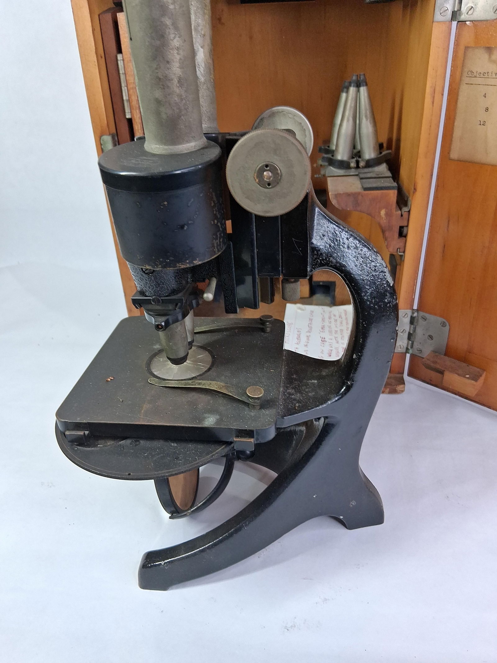 Zeiss Microscope In Original Dovetailed Case - 6