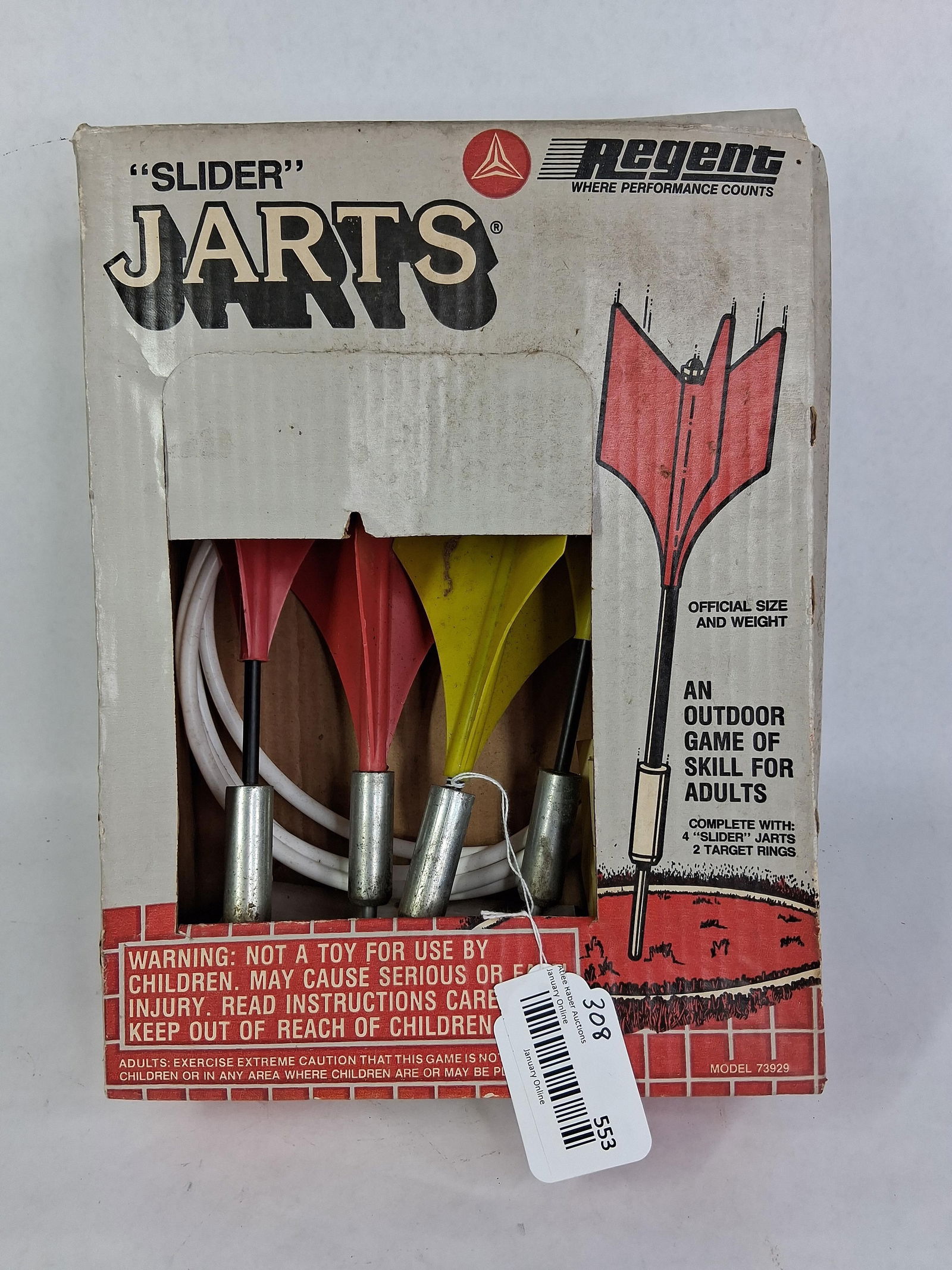 Regent NOS Slider Jarts Lawn Dart Game: In original packaging and set appears to be complete 