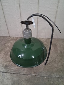 Green Enamel Gas Station Shade