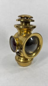 Knickerbocker Brass Goods Co. Brass Oil Tail Lamp