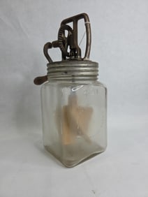 2 Quart Dazey No. 20 Glass Hand Crank Churn