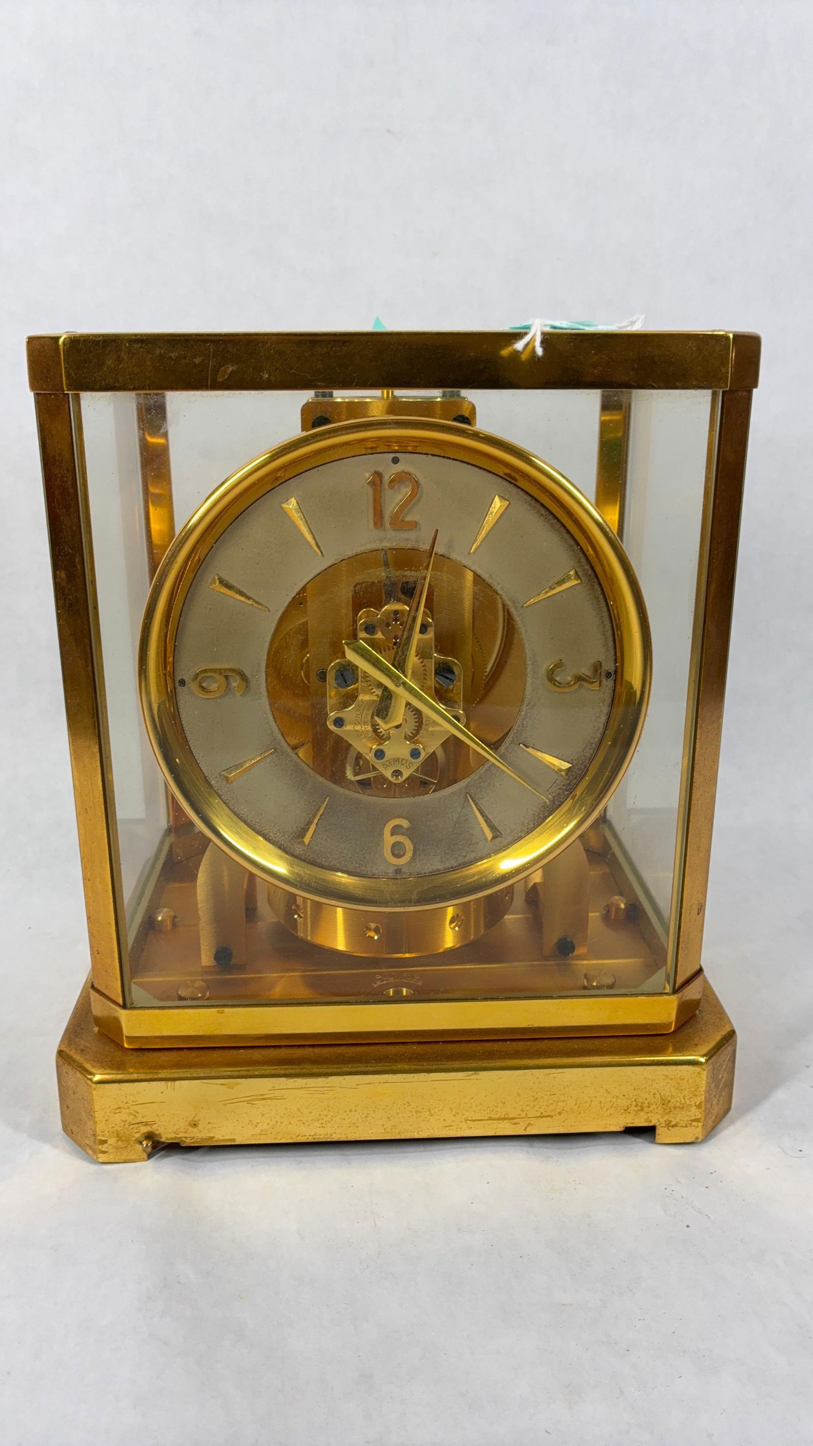 1960 Jaeger Lecoultre 528 Atmos Brass Housed Gold Clock w/ 15 Jewels (1 of 7)