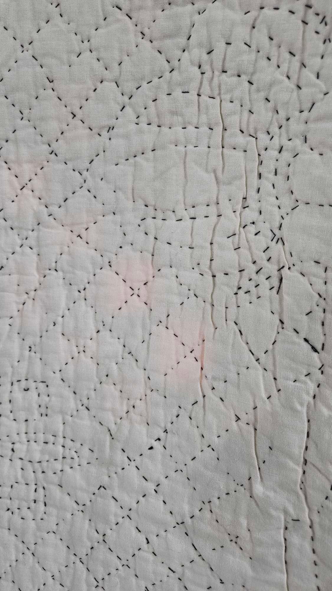 Amish Hand Stitched Triple Irish Chain Multi Colored Patchwork Quilt - 6