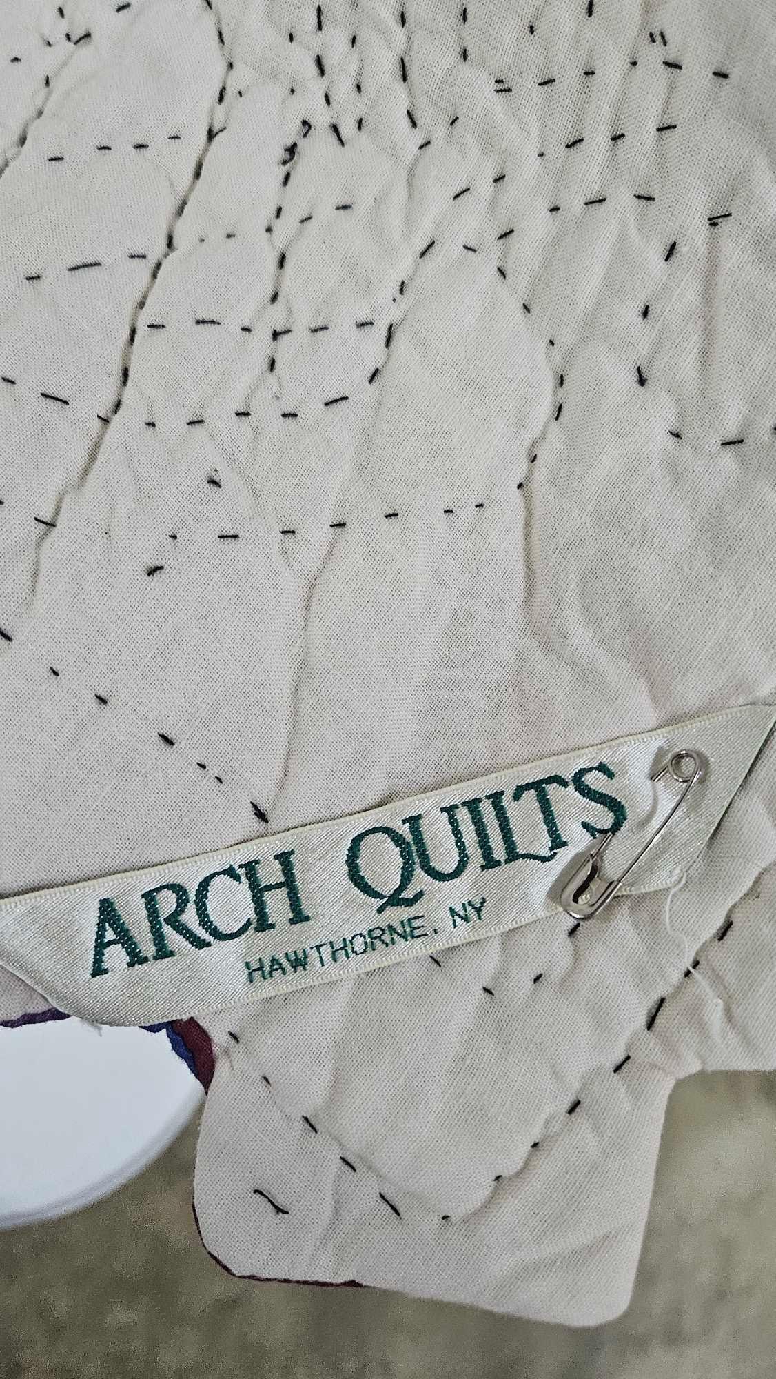 Amish Hand Stitched Triple Irish Chain Multi Colored Patchwork Quilt - 7