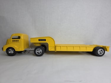 Smitty Toys Smith Miller Restored GMC Fruehauf Lowboy Semi Tractor and Trailer