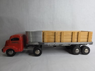 Smitty Toys Smith Miller Trans Continental Freighter Truck and Trailer