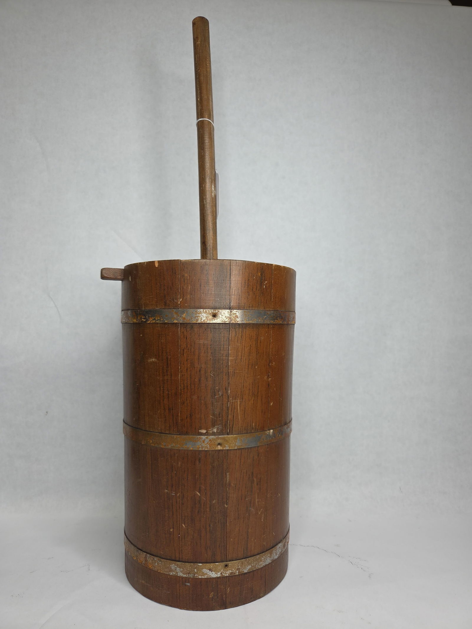 Primitive Wood Dasher Churn w/ Lid and Stomper (1 of 6)