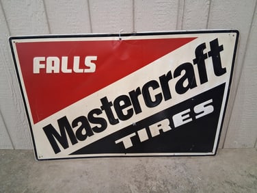 SST Mastercraft Falls Tires Embossed Sign