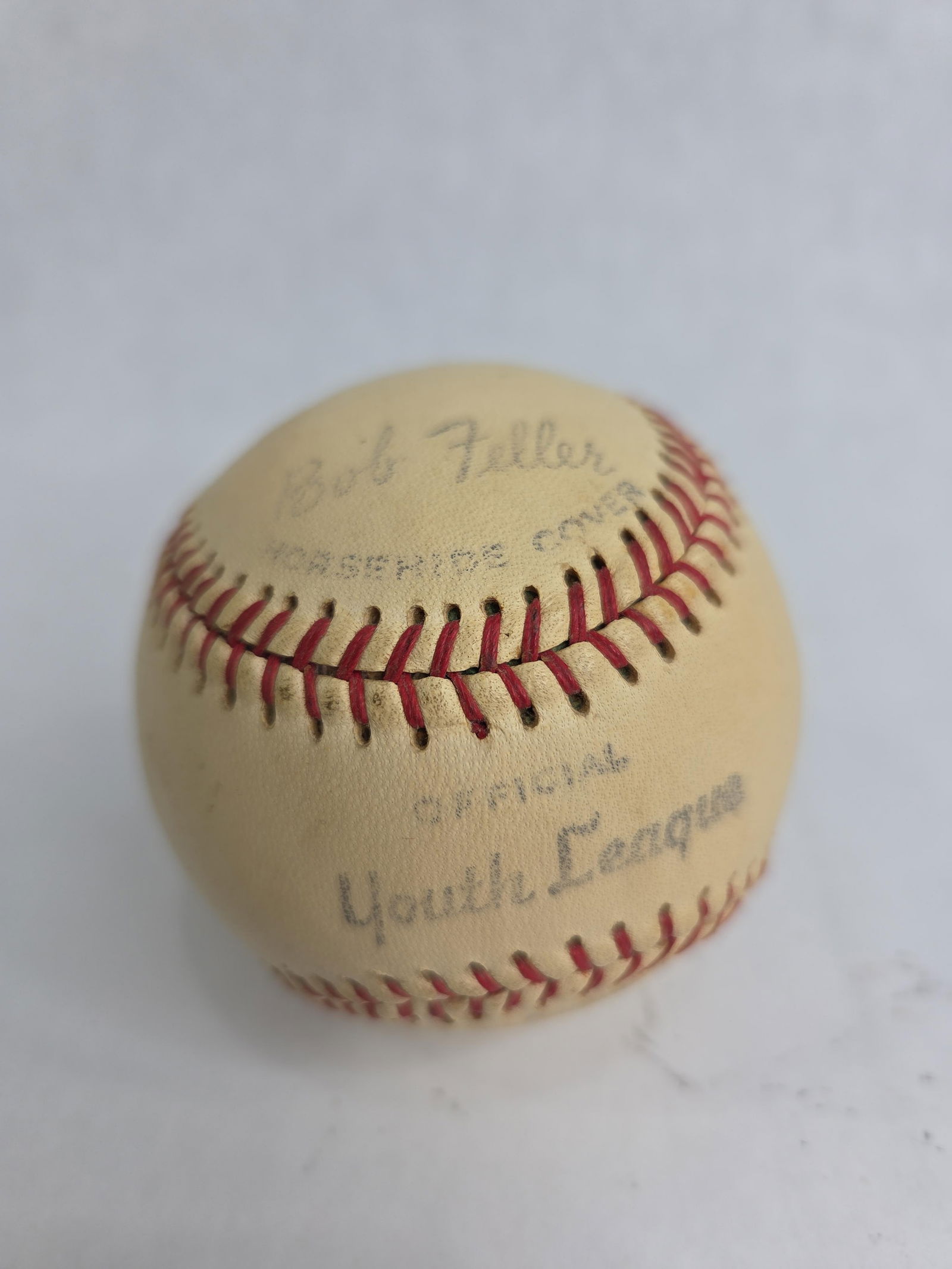 Wilson Official Youth League baseball Endorsed by Bob Feller: Showing condition issues to original packaging