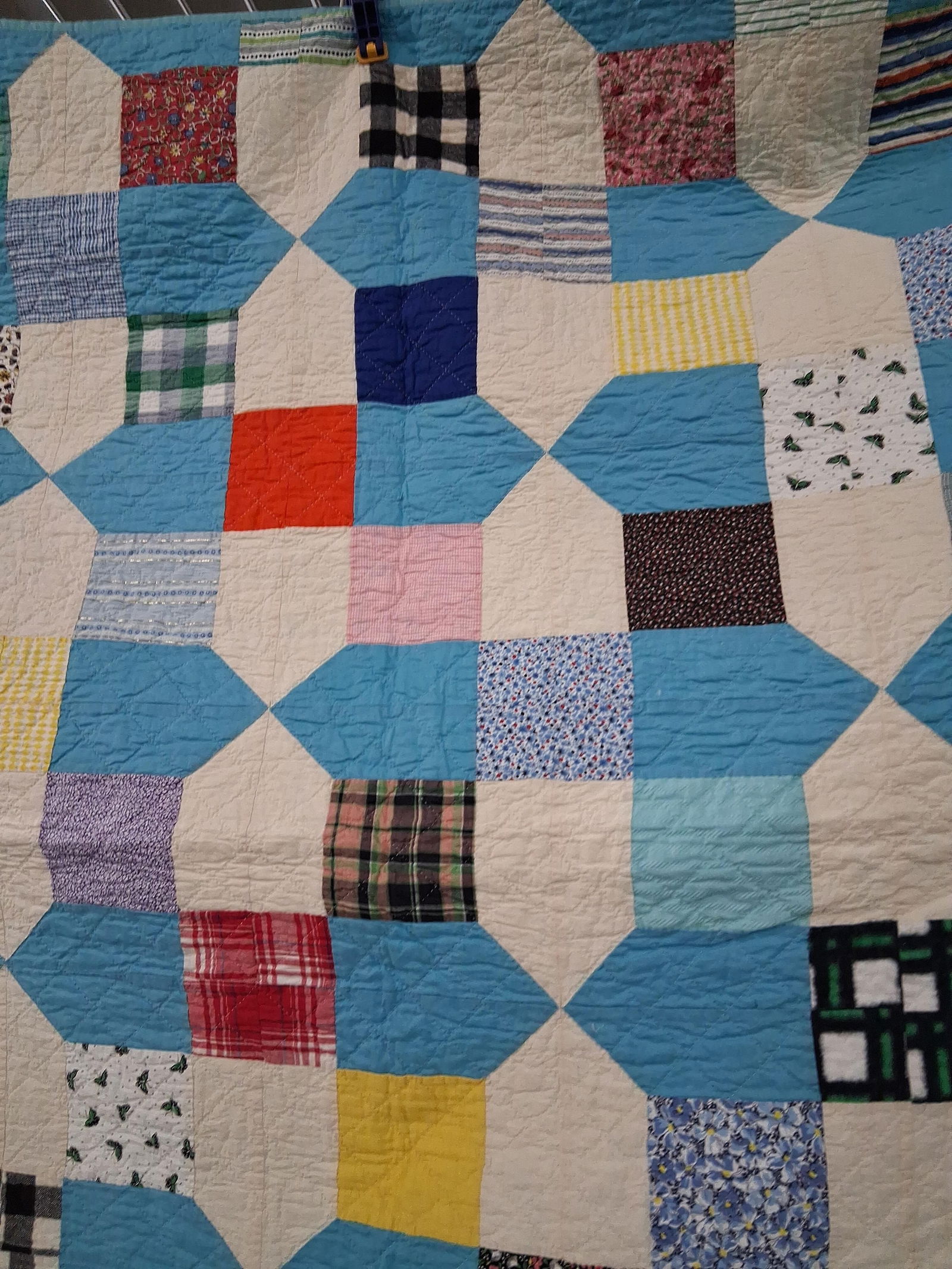 Hand Stitched Multi Textile Patchwork Quilt - 5