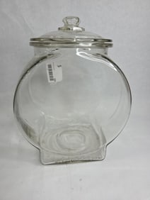 Early Planters Country Store Counter Top Glass Lidded Peanut Jar