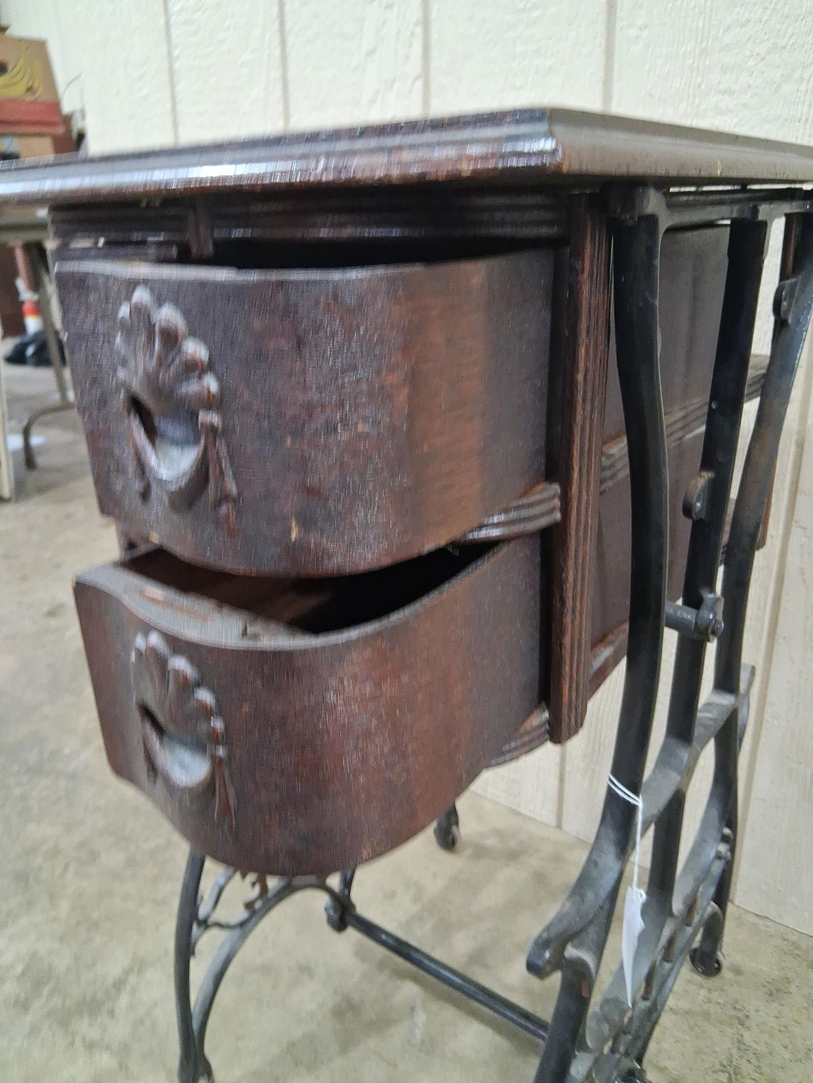 White Base Sewing Cabinet - 3