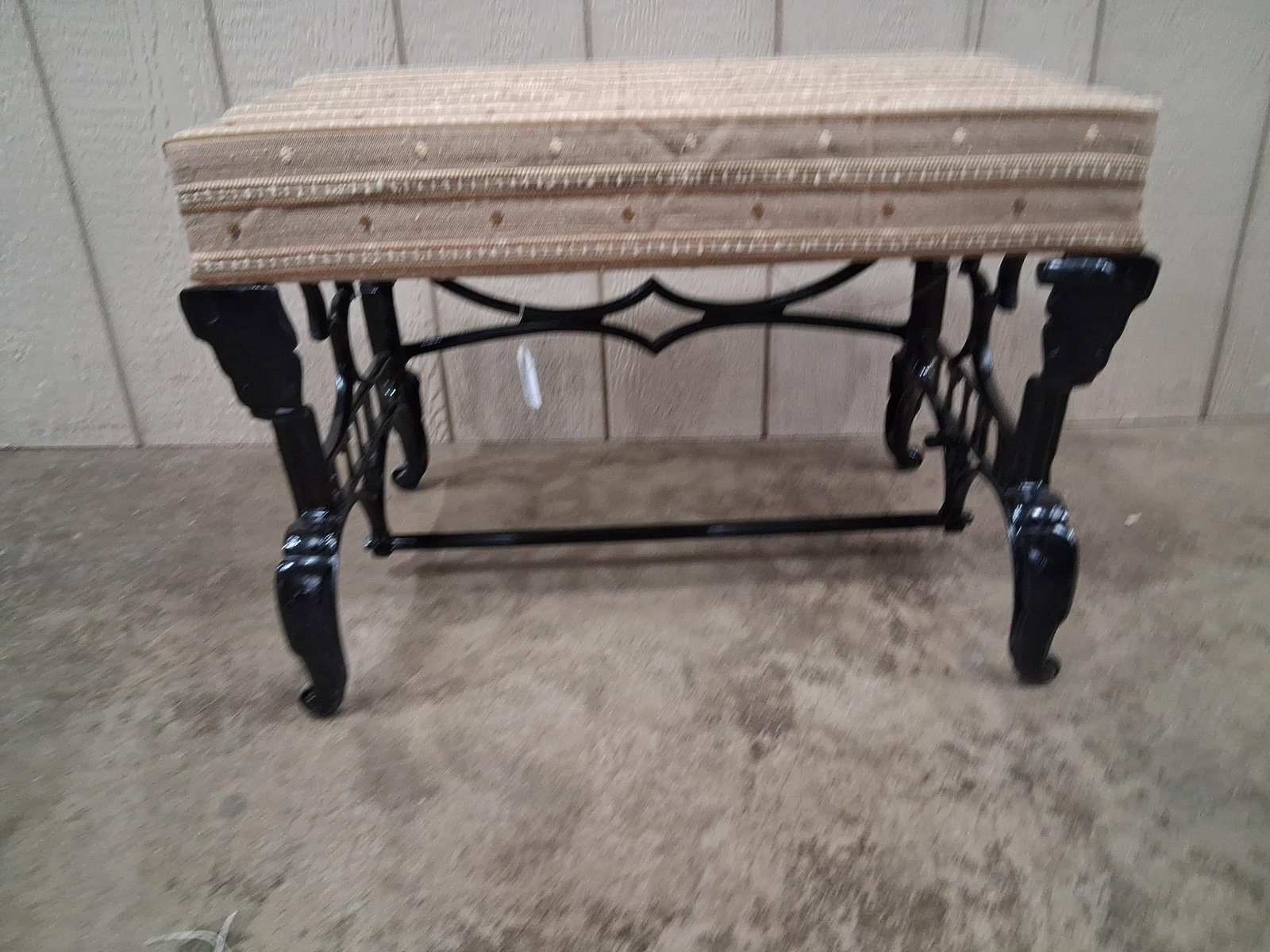 Mid Century Cast Iron Vanity Bench (1 of 7)
