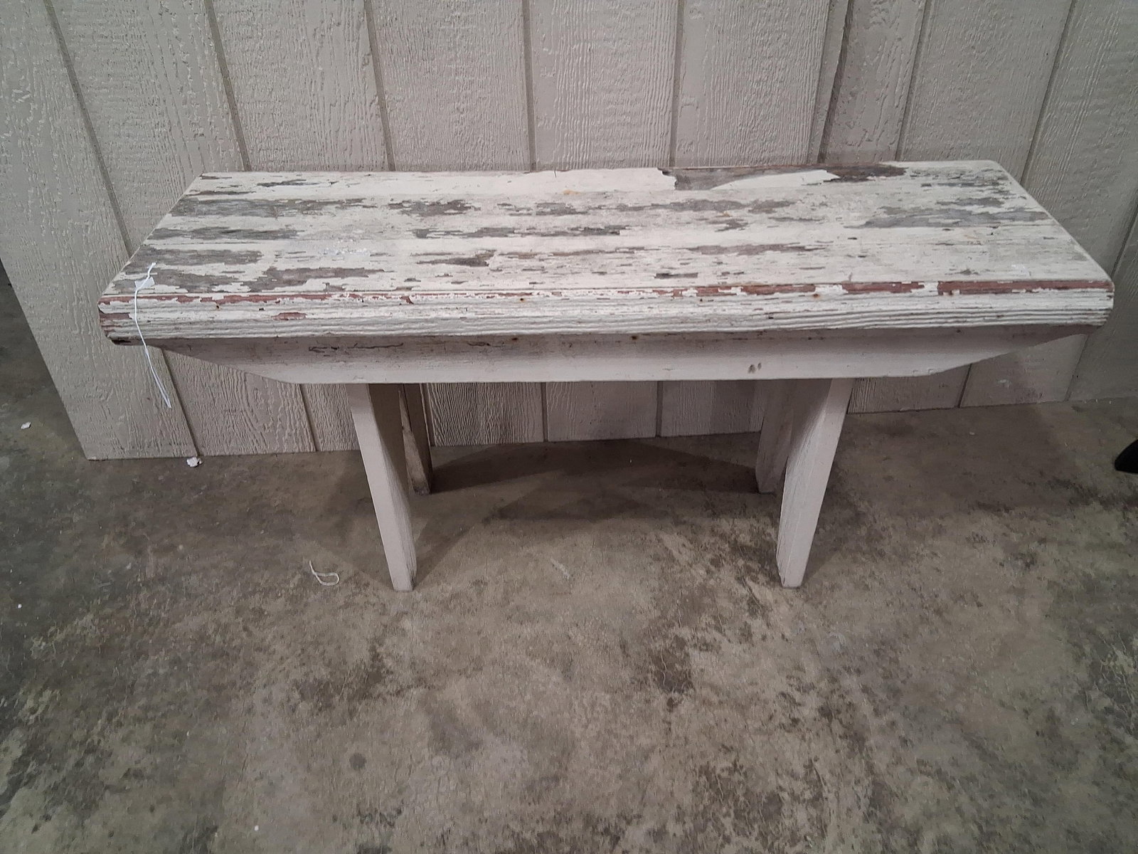 Primitive Painted Wood Bench (1 of 7)