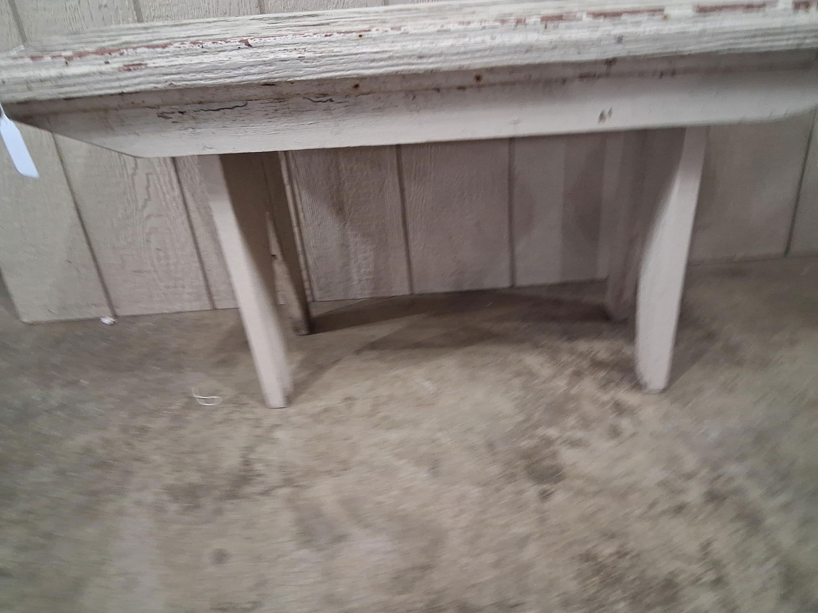 Primitive Painted Wood Bench - 4