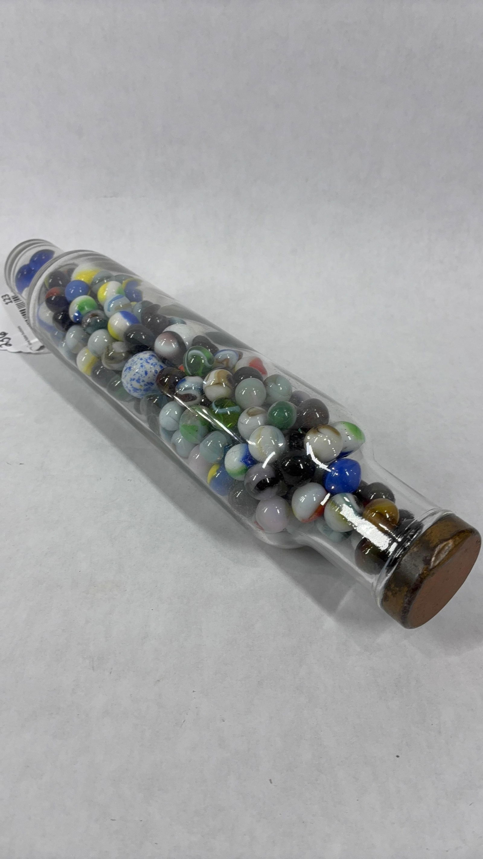 Glass Rolling Pin w/ Marbles Inc. Shooters and More (1 of 8)