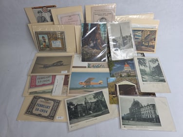 Early RPPC and Post Card Lot Sleeved Inc. Postmarked and Undivided
