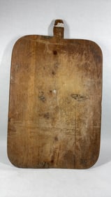 Large Primitive Wood Handled Dough Board