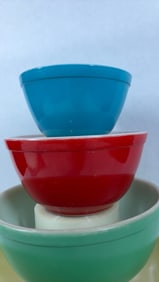 Pyrex Primary Color Nesting Mixing Bowl Set