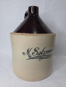 2 Gallon M. Salzman Co. Purity Above All Stoneware Crock Jug