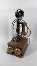 The American Bell Telephone Co. Desk Top Candlestick Telephone w/ a 434A Subset Ringer Box