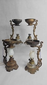 Antique Vapo Cresolene Kerosene Oil Lamp Vaporizer