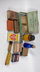 Early Medicinal Advertising Lot Inc. Cobalt Seltzer Bottle, Tums, Noxacorn, Flents and More